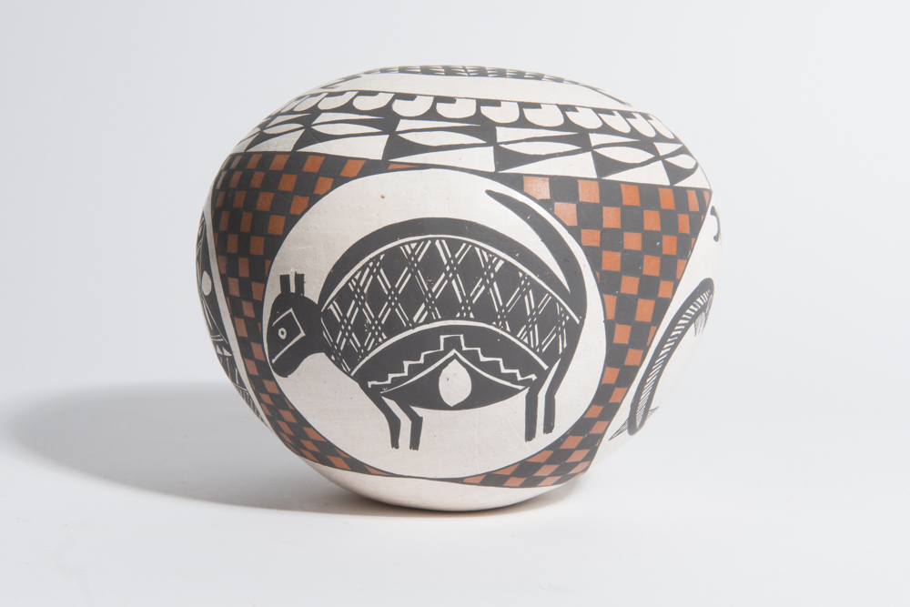 Emma Chino Hand-Painted Seed Jar