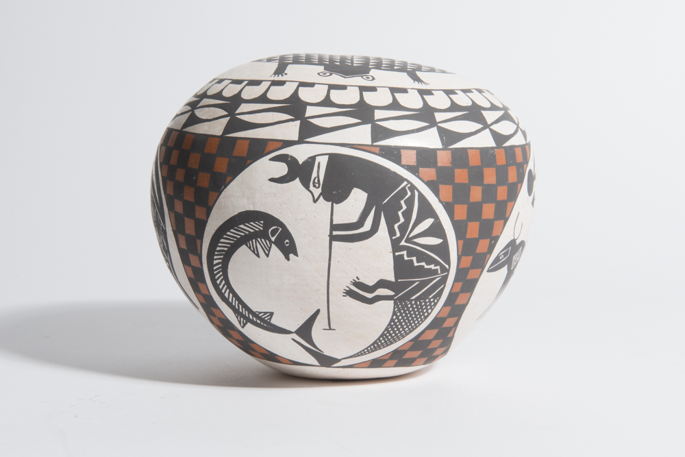 Emma Chino Hand-Painted Seed Jar