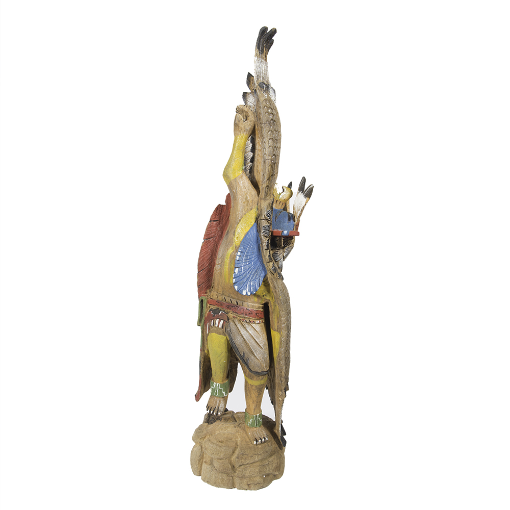 L. Valentine "Dancing Eagleman" Wooden Figure