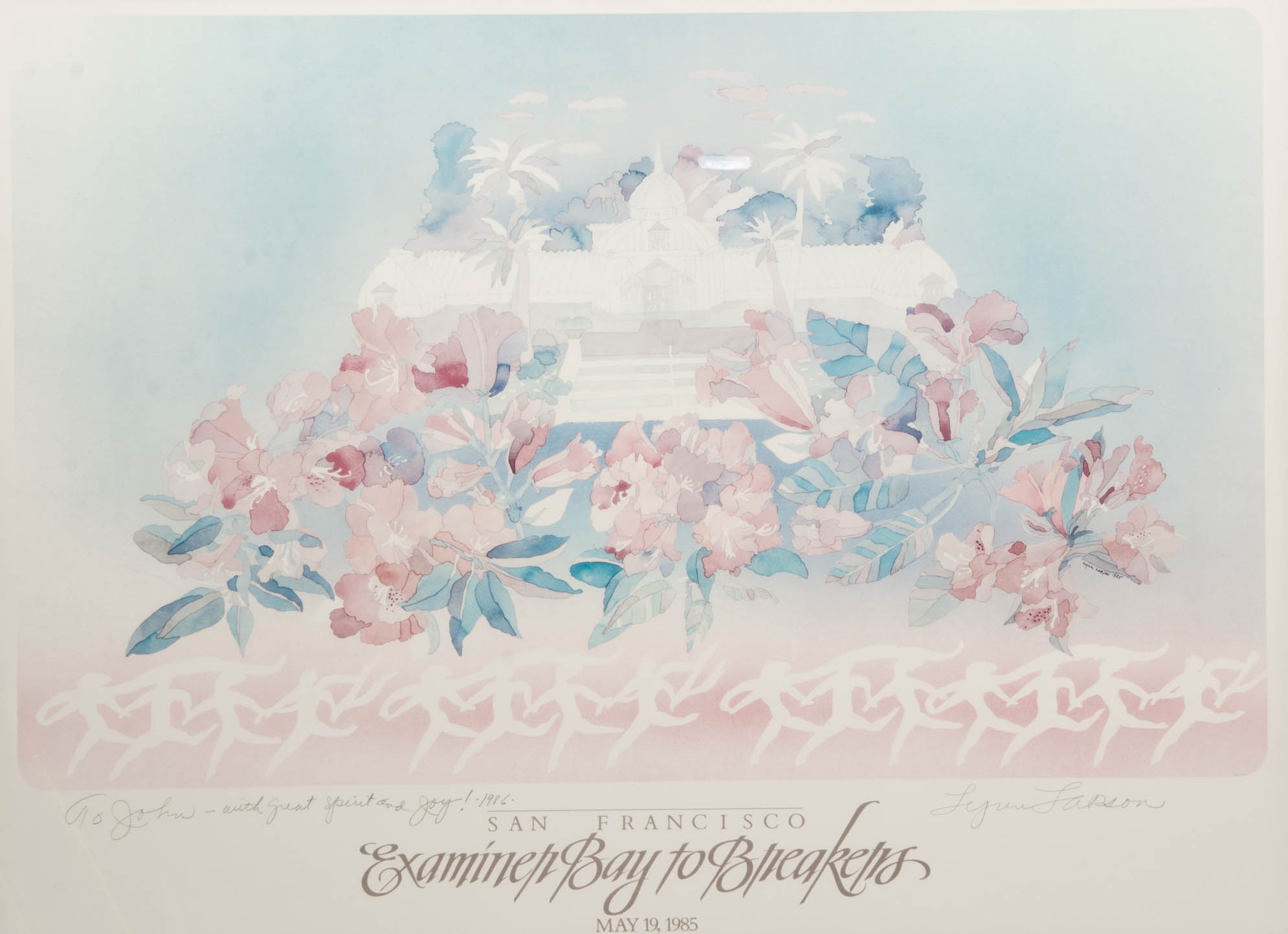 Examiner Bay to Breakers Offset Lithograph Poster by Lynn Larson