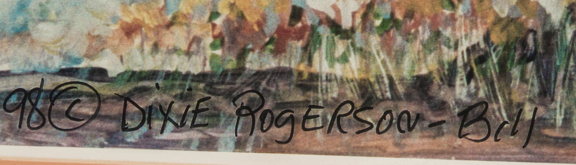 Dixie Rogerson "Tree Tots" Offset Lithograph