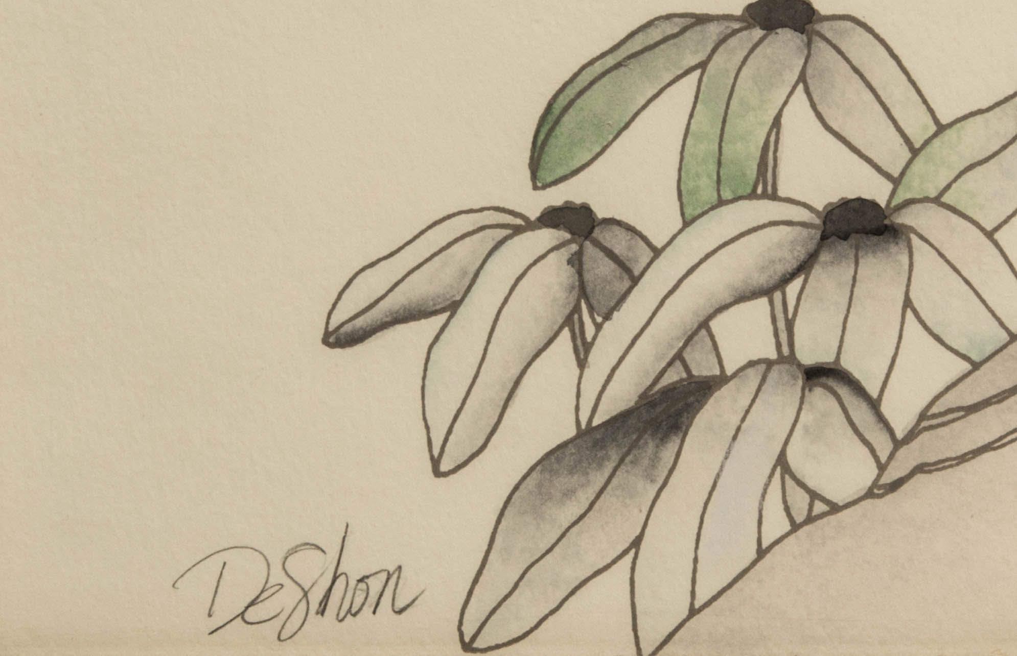 Pair of E. DeShon Douglass Framed Embossed Serigraphs