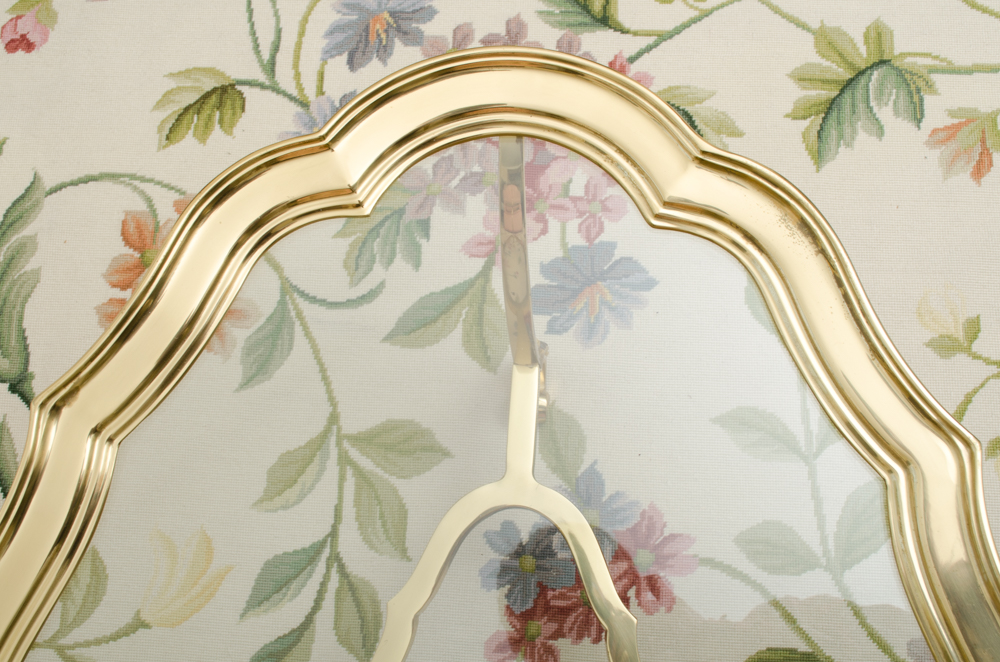 Vintage La Barge Brass And Glass Cocktail Table