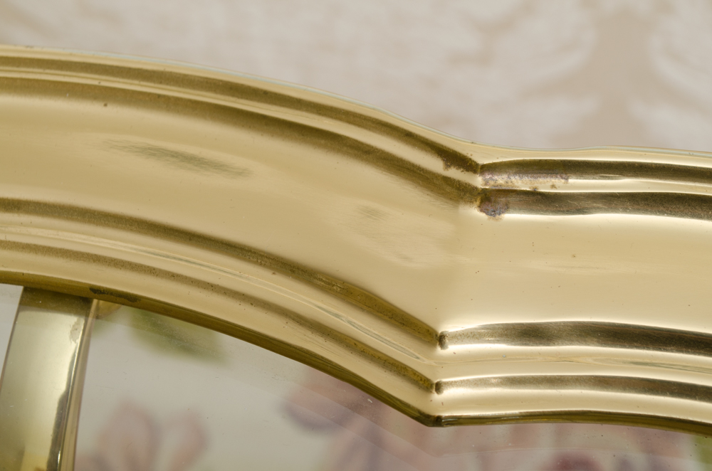 Vintage La Barge Brass And Glass Cocktail Table