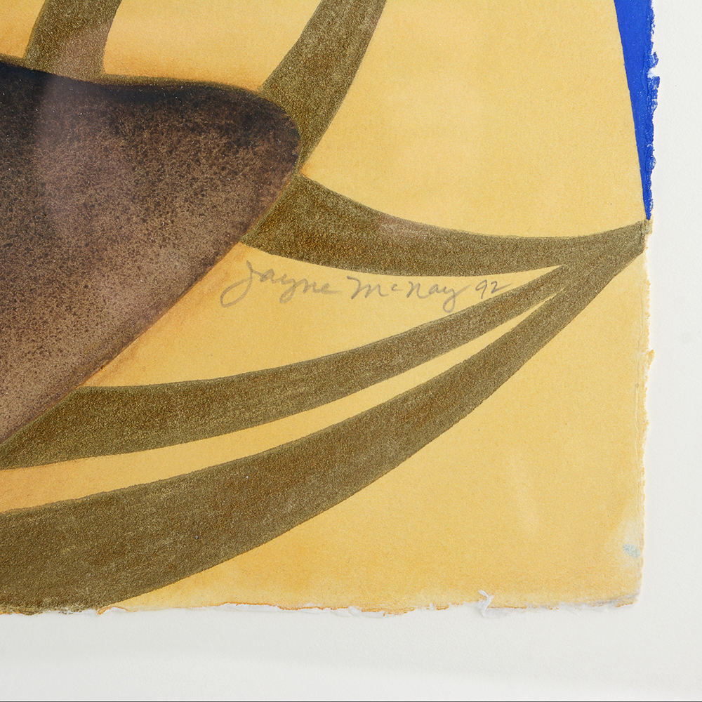 Original Jayne McNay Abstract Watercolor Titled "The Bounding Main"