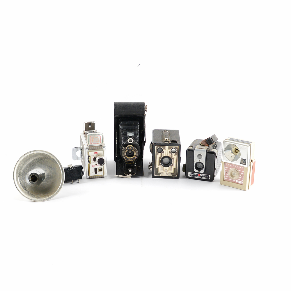 Collection of Vintage Eastman Kodak Cameras