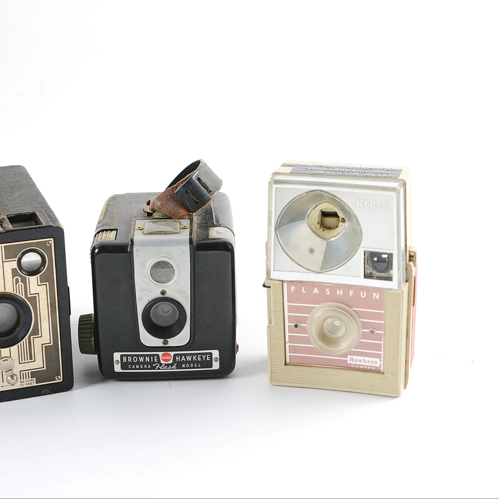 Collection of Vintage Eastman Kodak Cameras