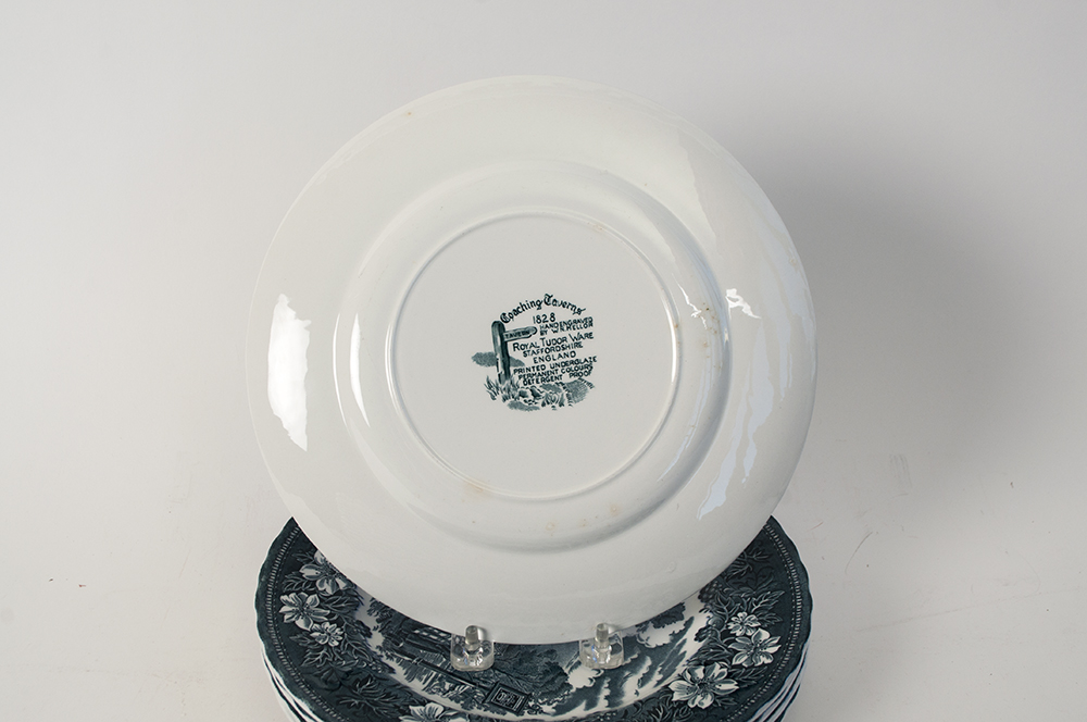 Set of Royal Tudor Ware "Coaching Taverns" China