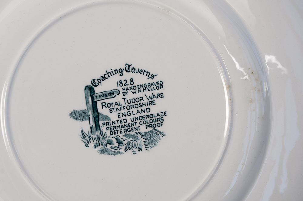 Set of Royal Tudor Ware "Coaching Taverns" China