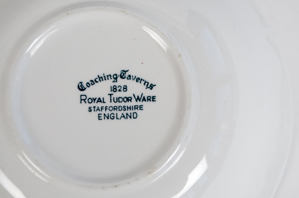Set of Royal Tudor Ware "Coaching Taverns" China