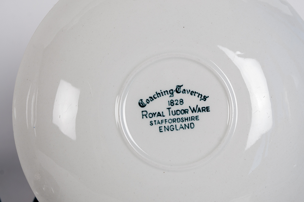 Set of Royal Tudor Ware "Coaching Taverns" China