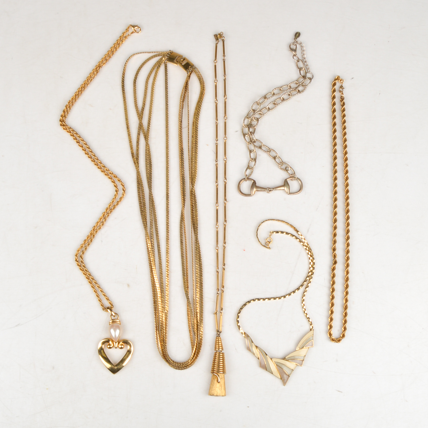 Signed Trifari, Fornash, PD and Monet Necklaces