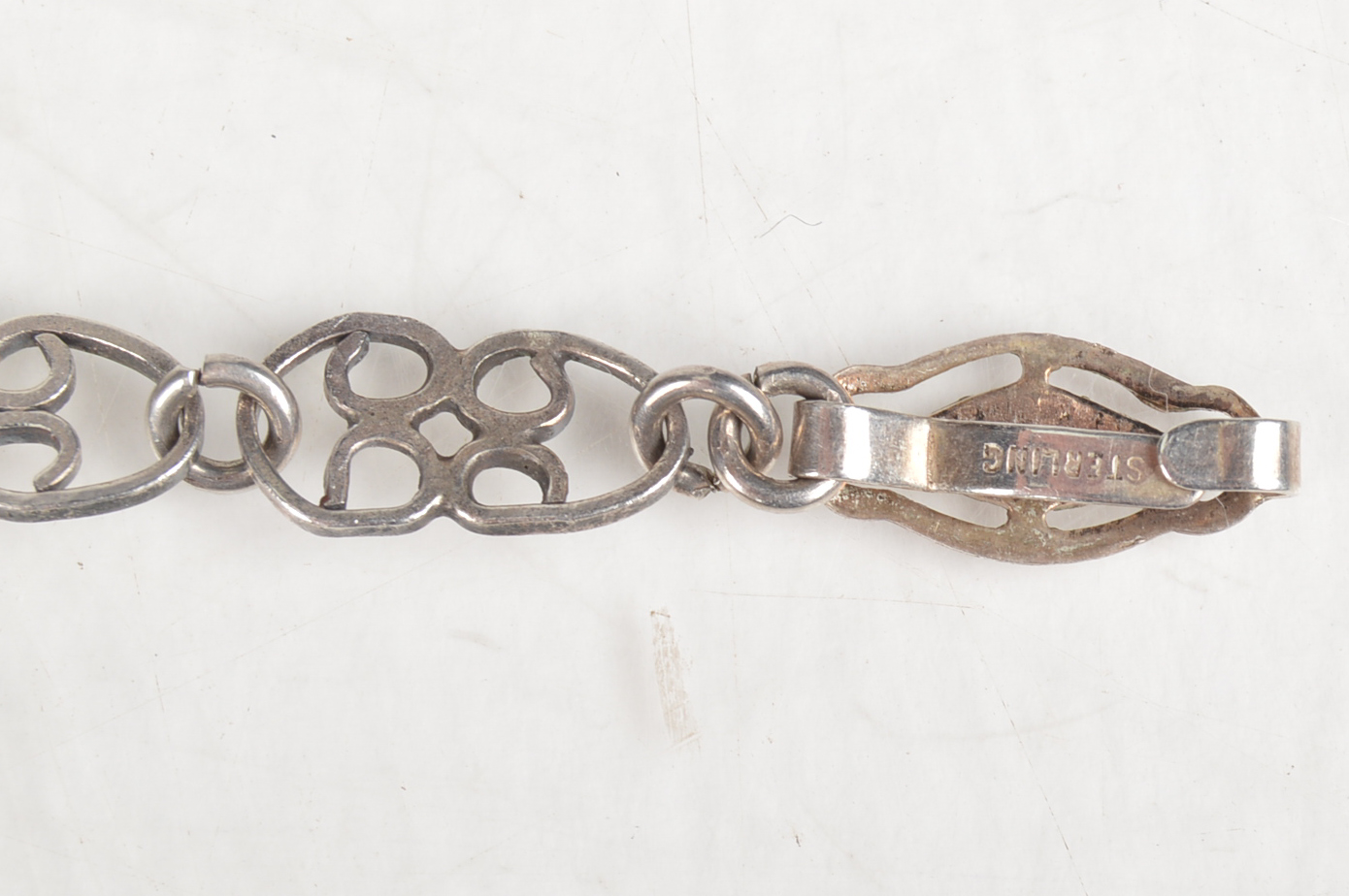 Vintage Sterling and Intaglio Onyx Tribal Mask Bracelet