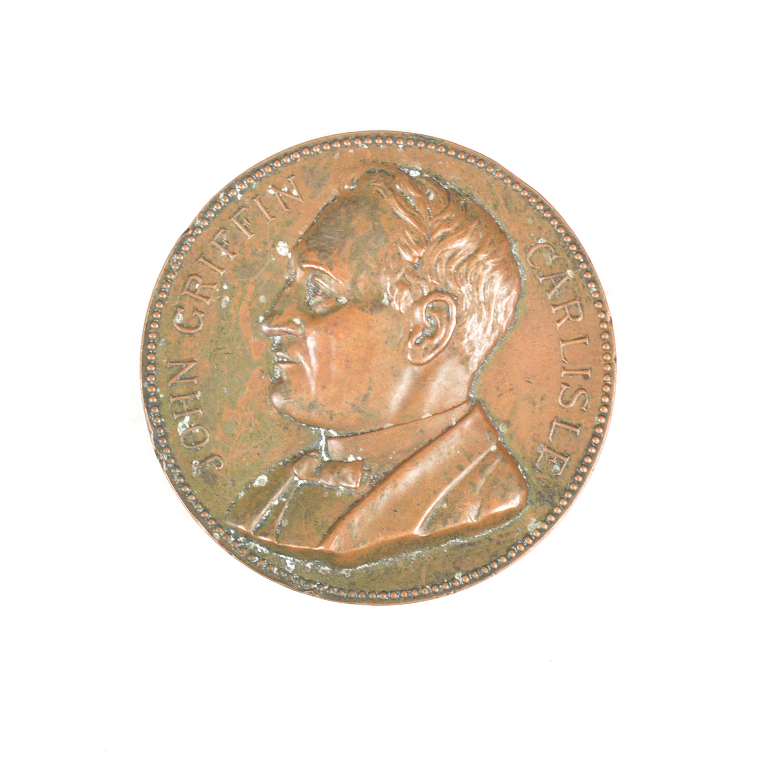 1893 John G. Carlisle Secretary of the Treasury Bronze Medal