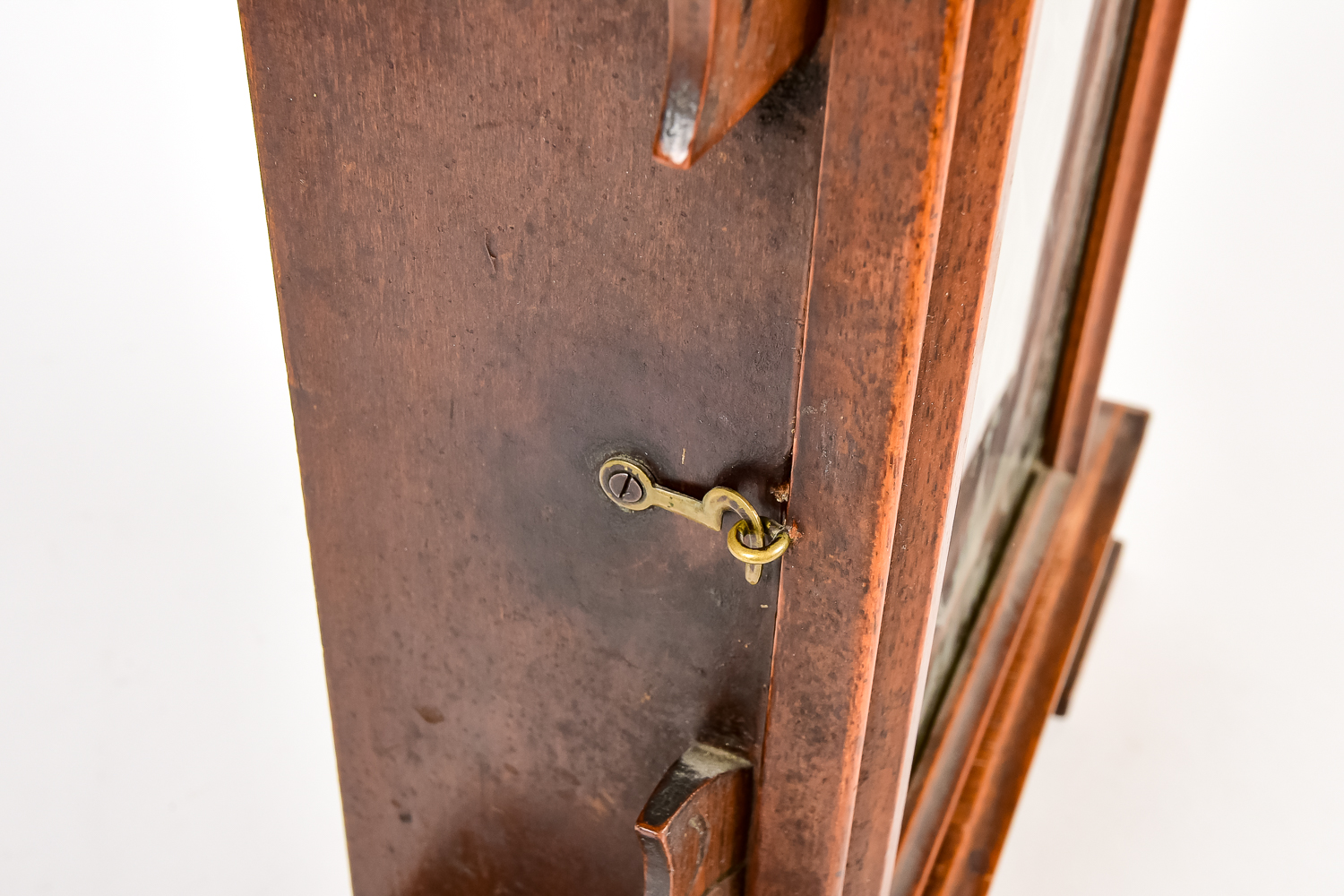 Antique Carved Walnut Mantel Clock