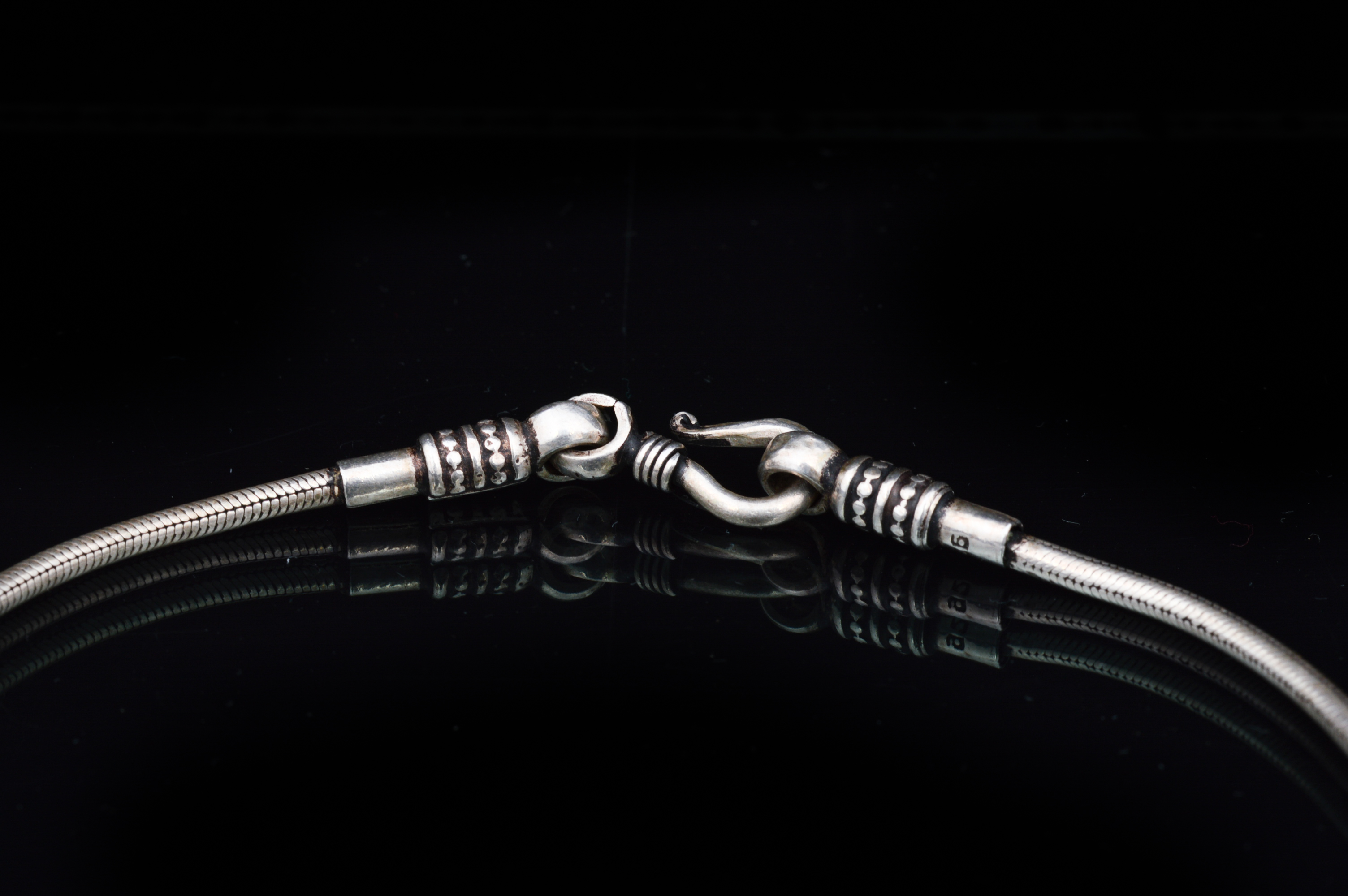 16" Navajo Style Sterling Silver Snake Chain