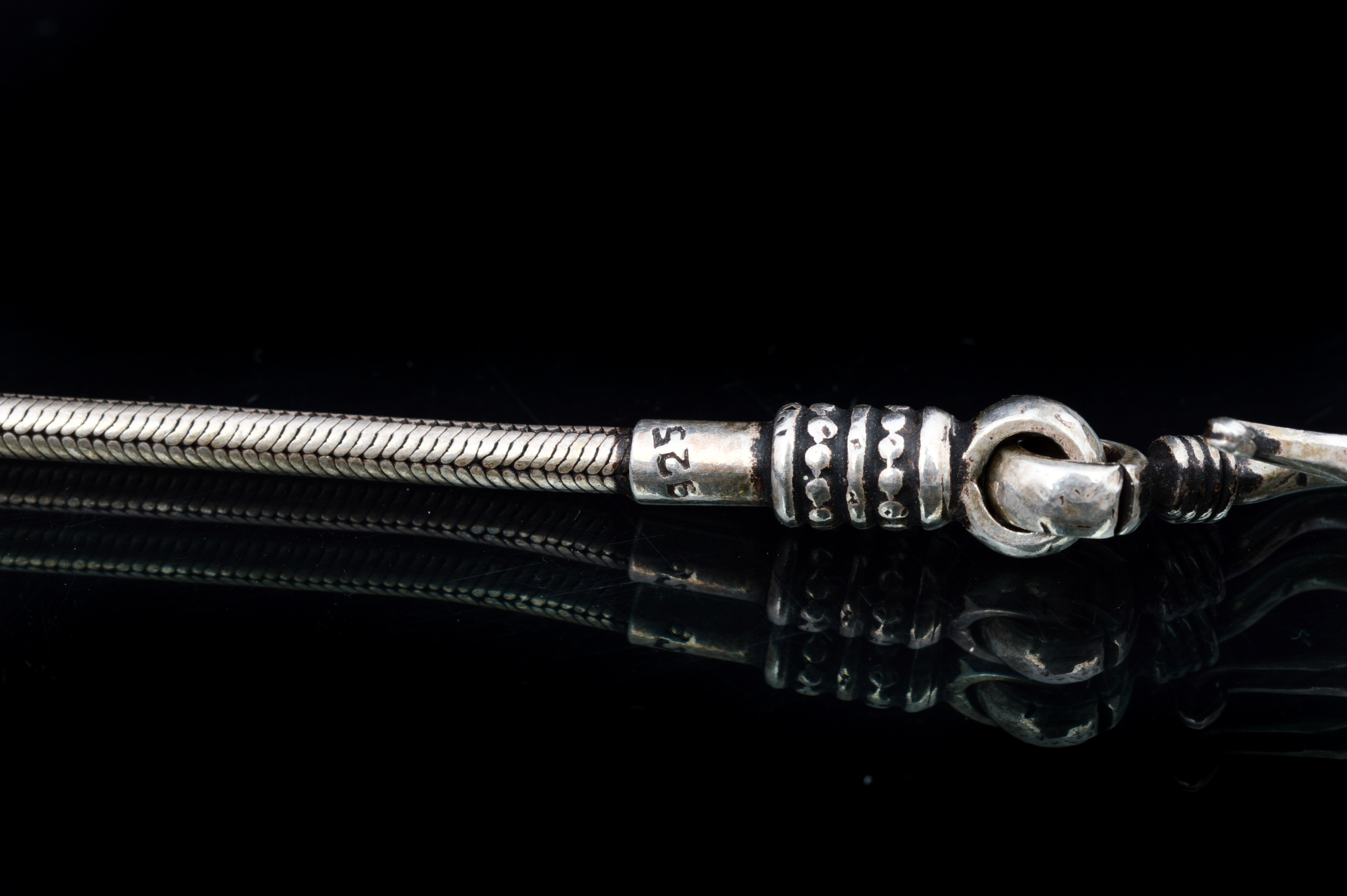 16" Navajo Style Sterling Silver Snake Chain