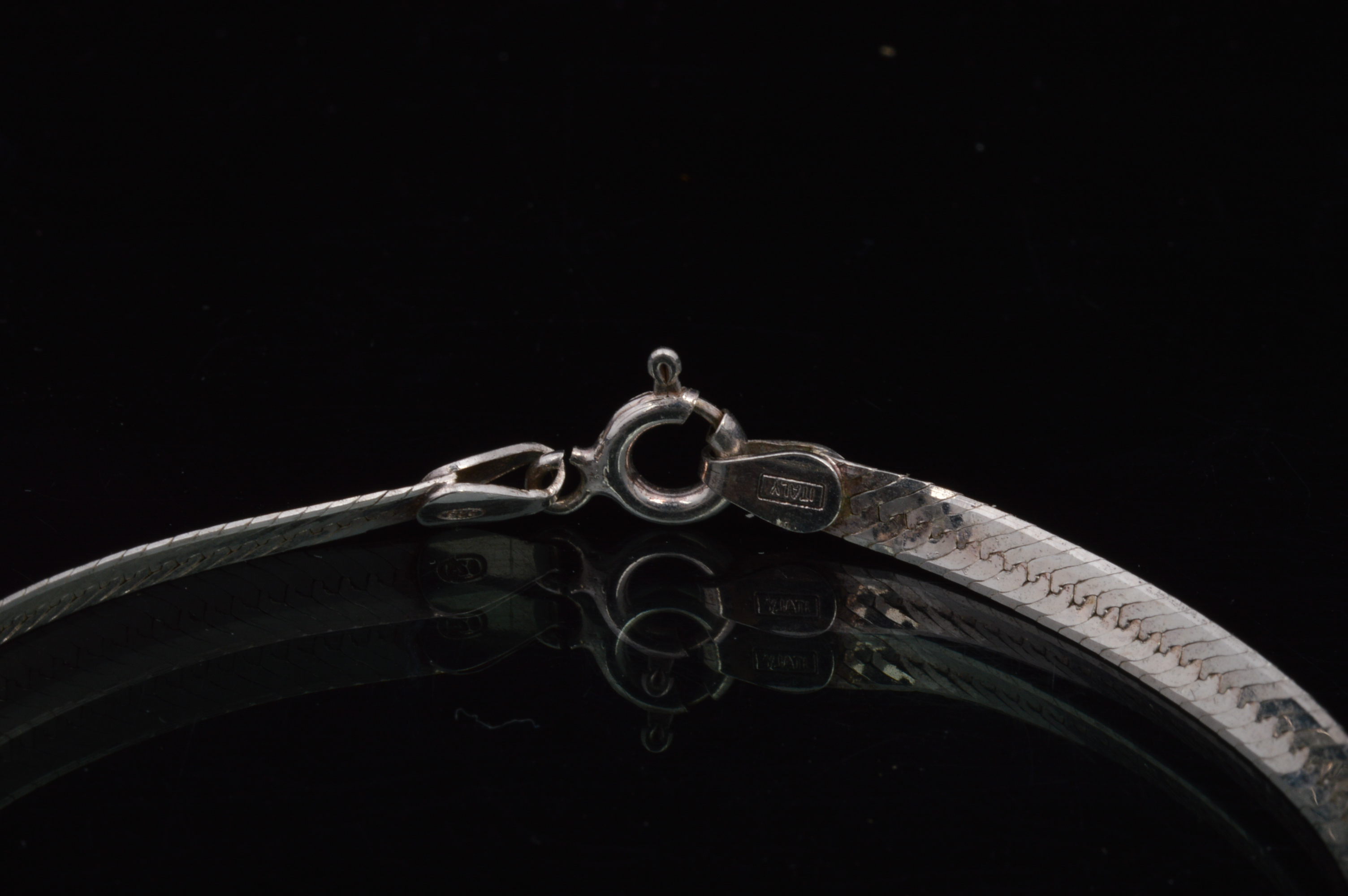 Italian Sterling Herringbone Bracelet