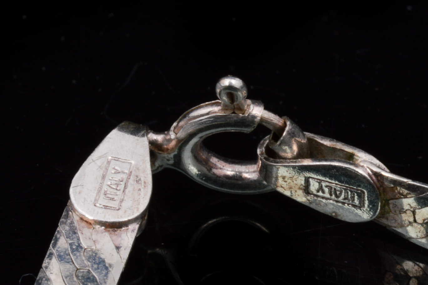 Italian Sterling Herringbone Bracelet