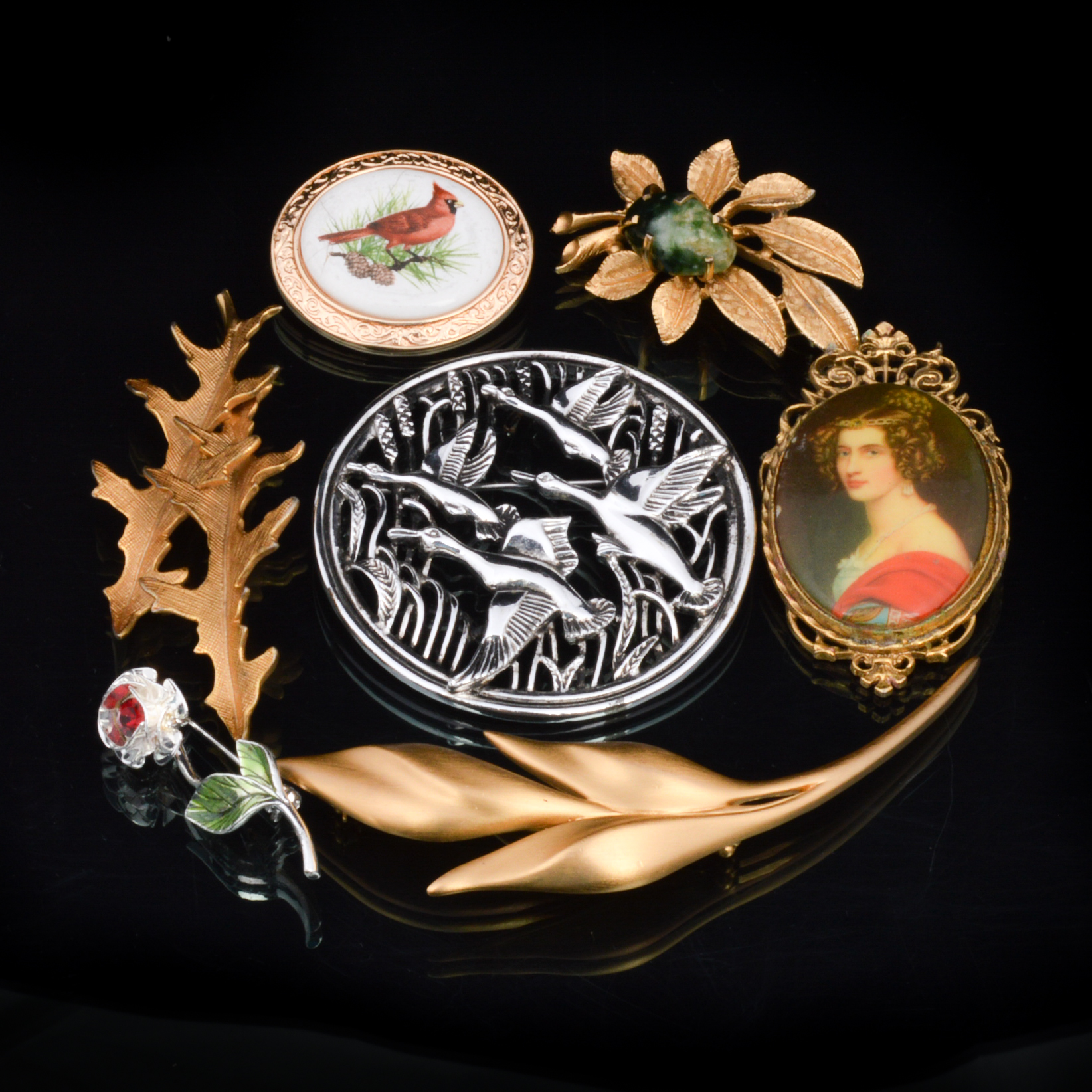 Signed Vintage Brooches