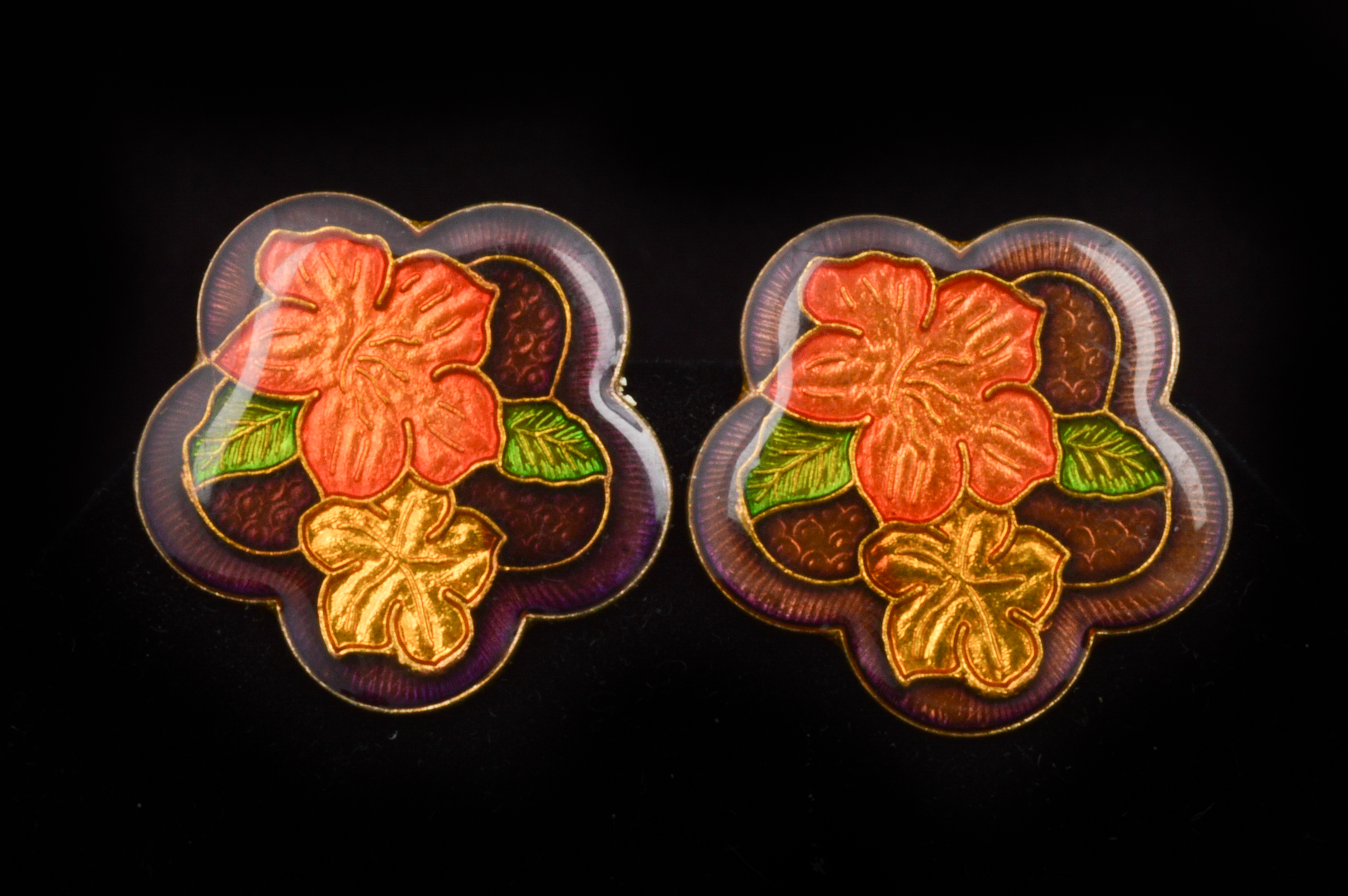 Cloisonne Bangles and Earrings