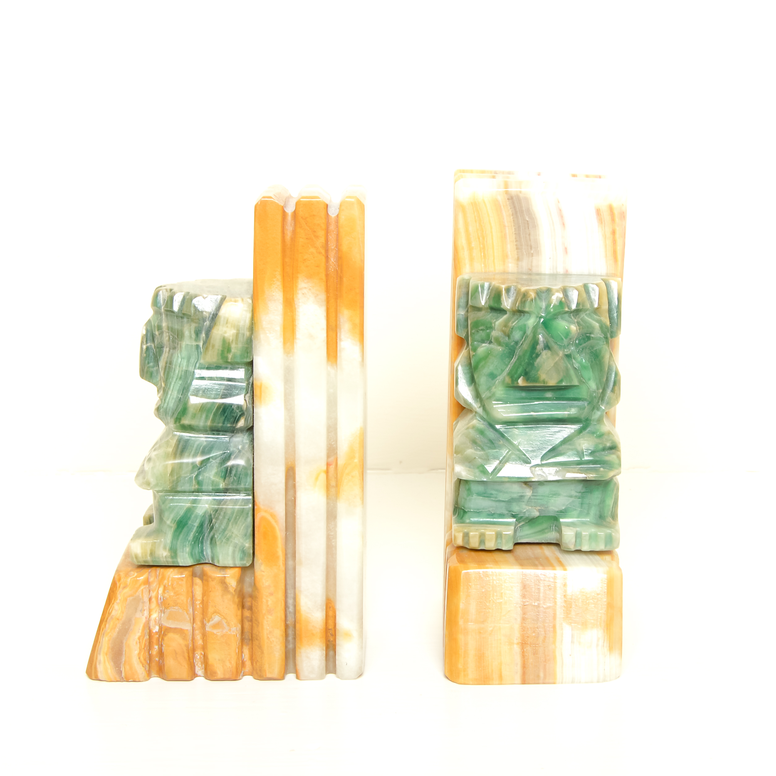 Stone Bookends and Decorative Boxes