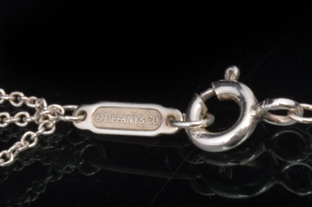 Tiffany & Company Sterling Heart Charm and Necklace