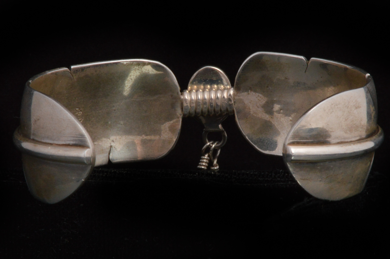 Signed Raymond Delgarito & RB Shop Sterling and Turquoise Cuff