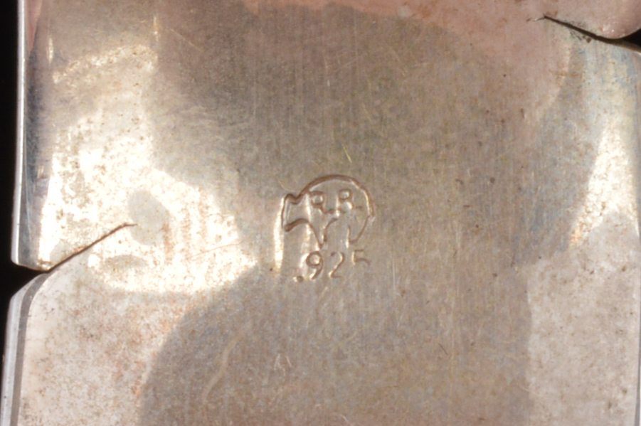 Signed Raymond Delgarito & RB Shop Sterling and Turquoise Cuff