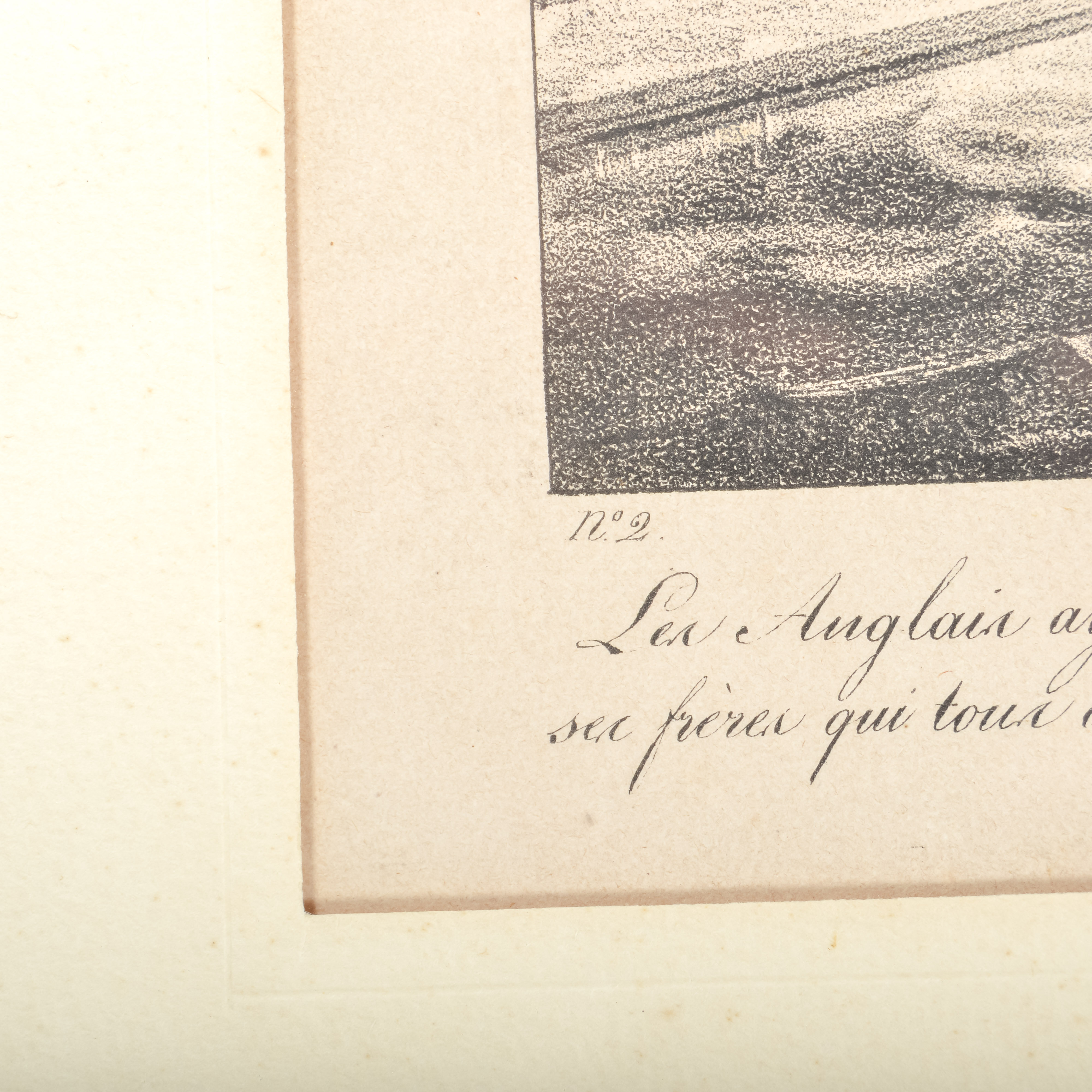 "Arrivée en France" Lithograph