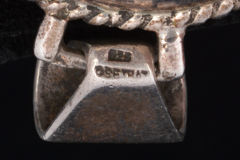 Mother of Pearl and Sodalite Sterling Pendants