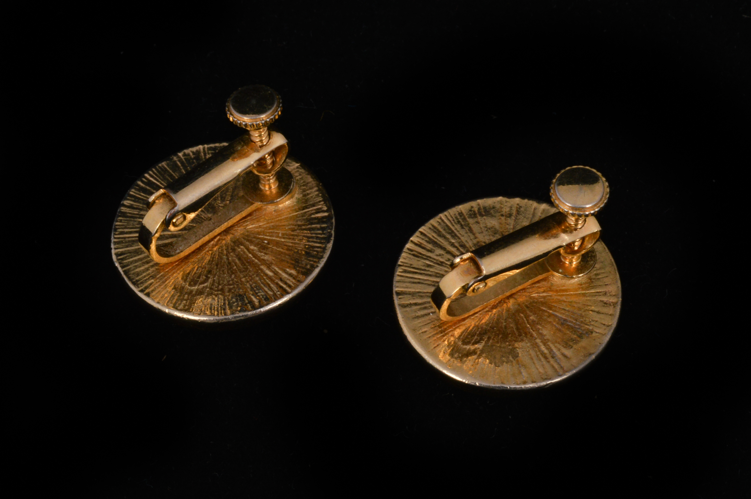 Vintage Faux Pearl Clip Back Earrings