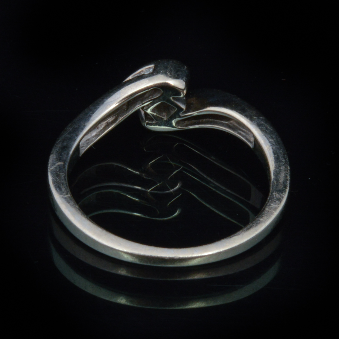 14K White Gold Diamond Promise Ring