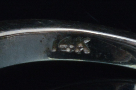 14K White Gold Diamond Promise Ring