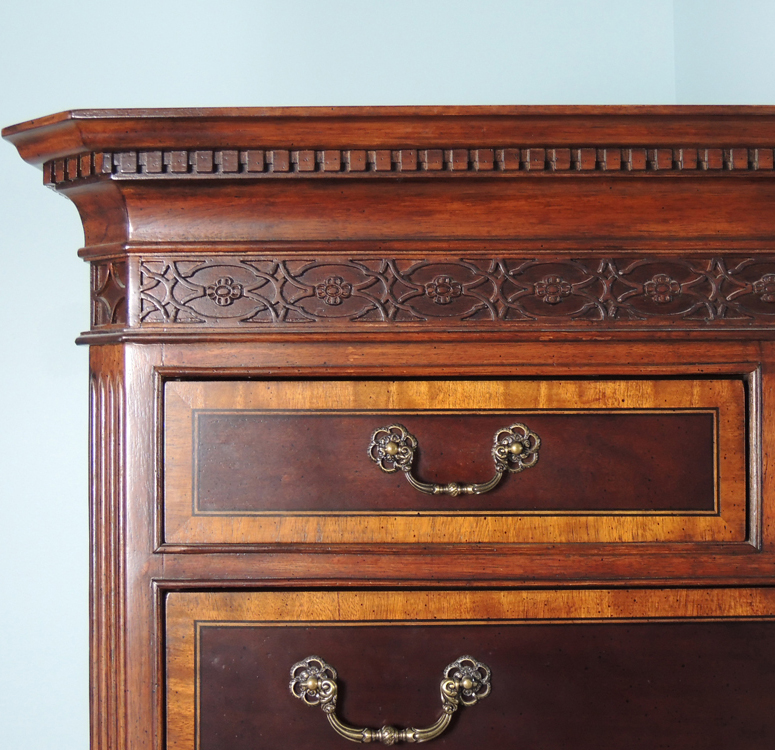 Chippendale Style Highboy Chest of Drawers