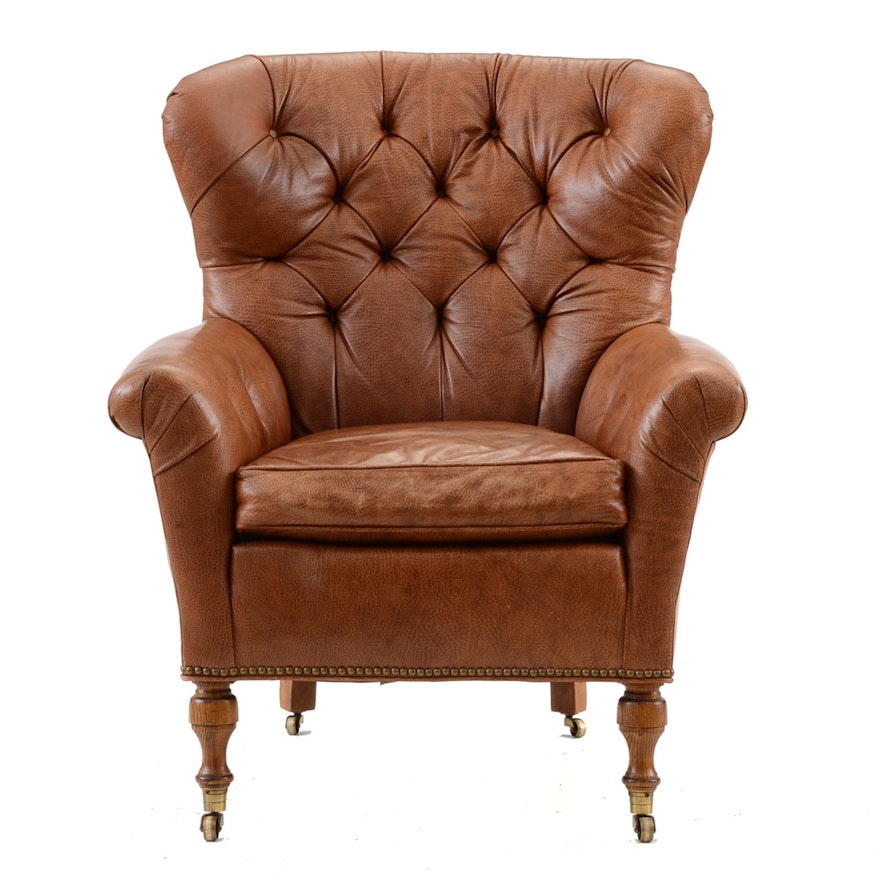 Hickory Furniture Leather Club Chair