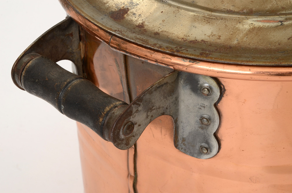 Vintage Copper Tub with Lid