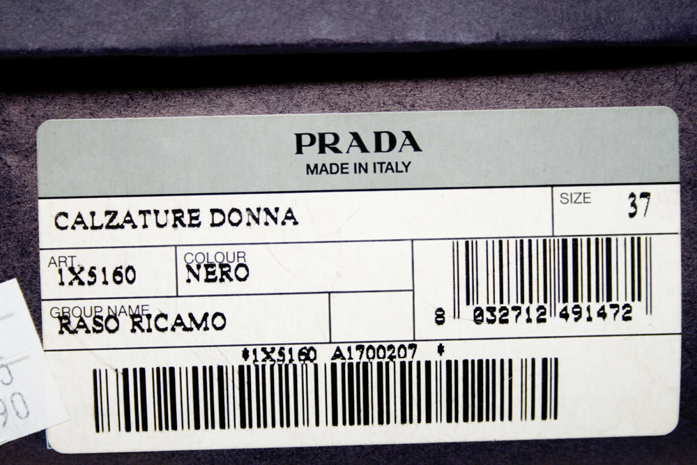 Prada Calzature Donna Beaded Bow Dress Sandal