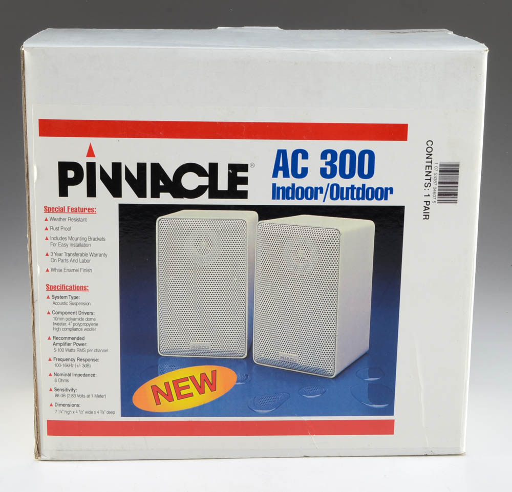 Pinnacle AC Indoor/Outdoor Speakers