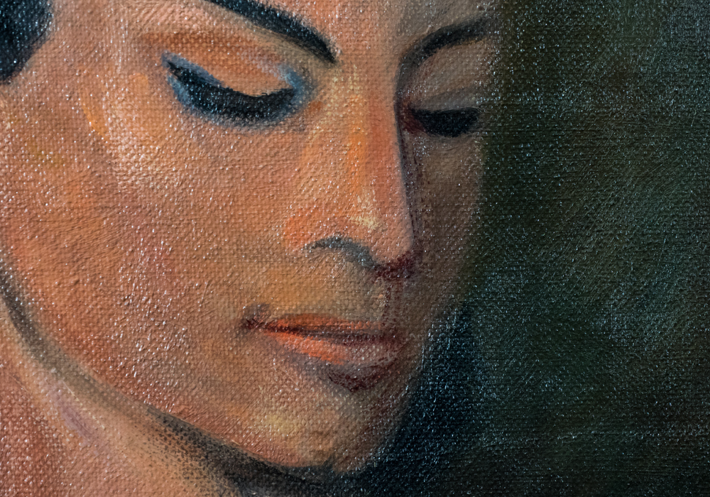 Signed Oil Painting of Flamenco Dancer