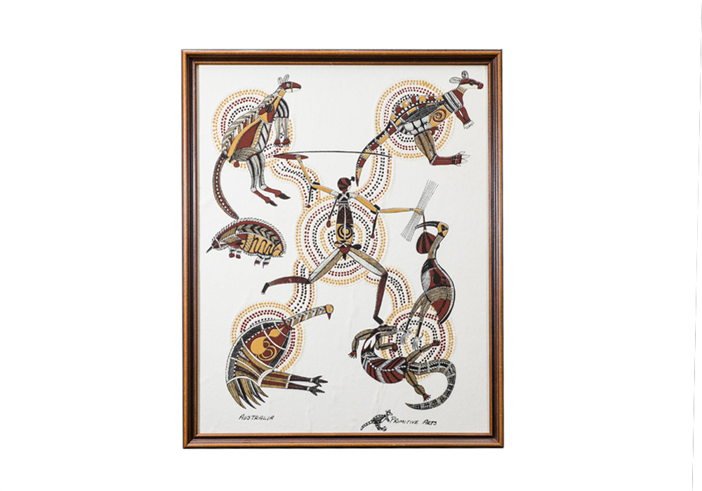 Aboriginal Style Painted Cloth Art