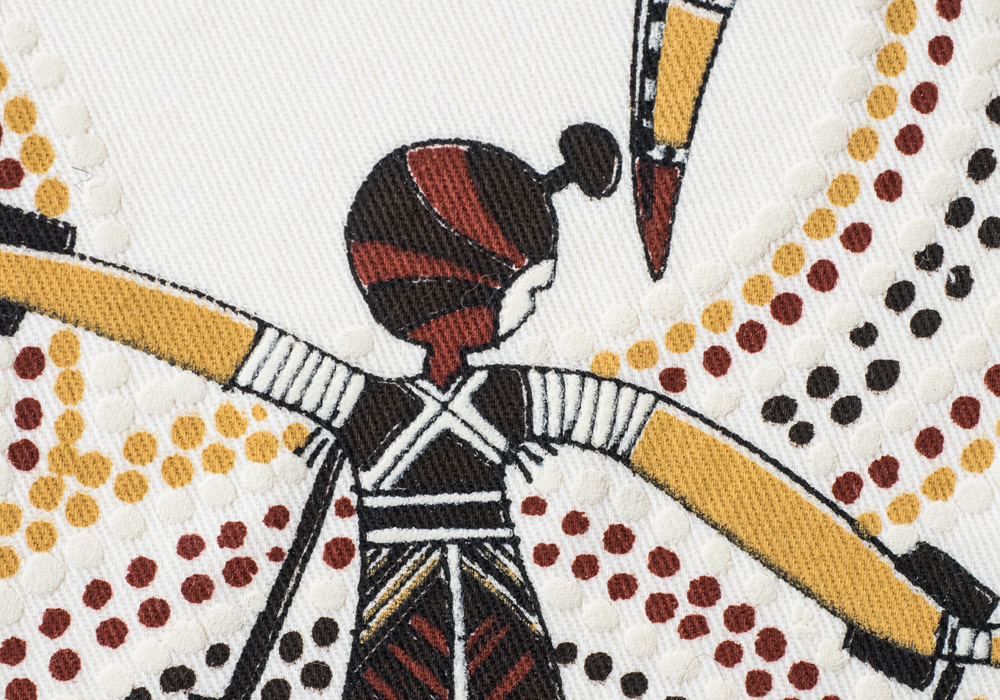 Aboriginal Style Painted Cloth Art