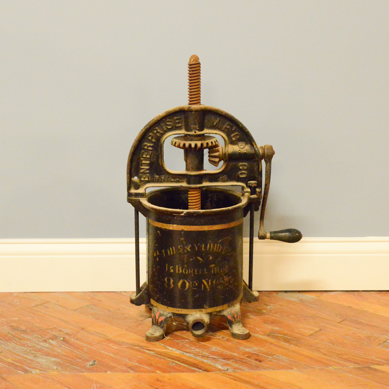 Antique Four Quart Cast Iron Enterprise Fruit Press