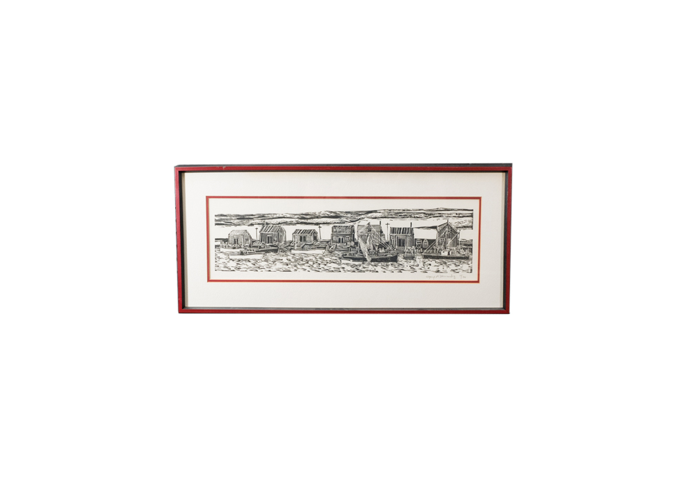 Signed Limited Edition Lithograph of Seaside Village