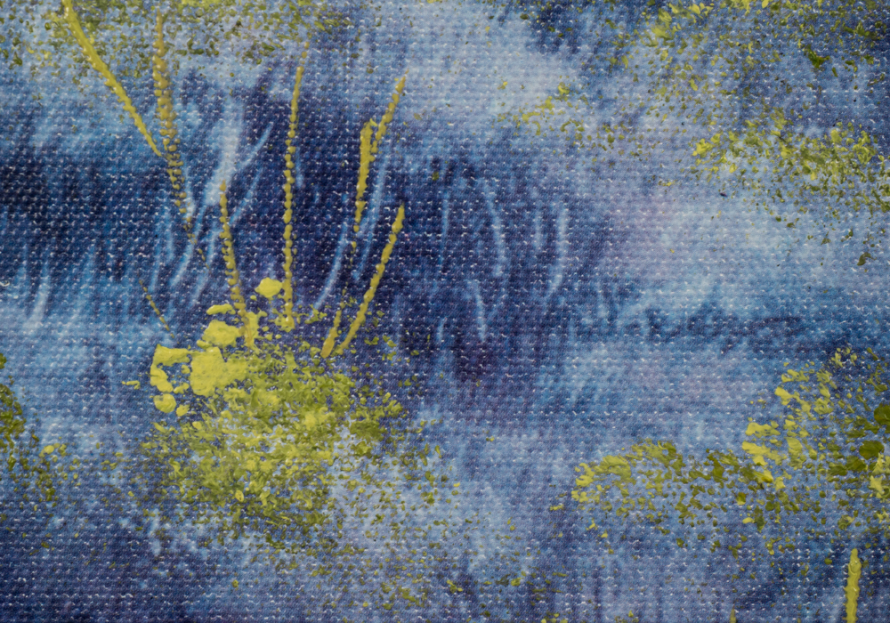 Oil Painting on Canvas Applied to Wood