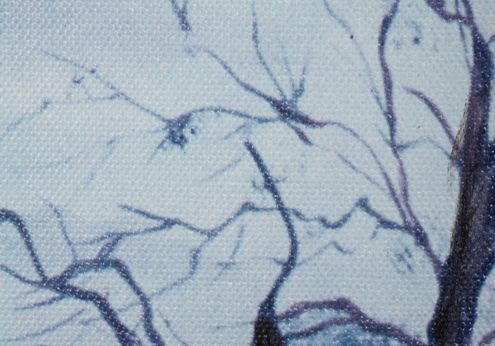 Oil Painting on Canvas Applied to Wood