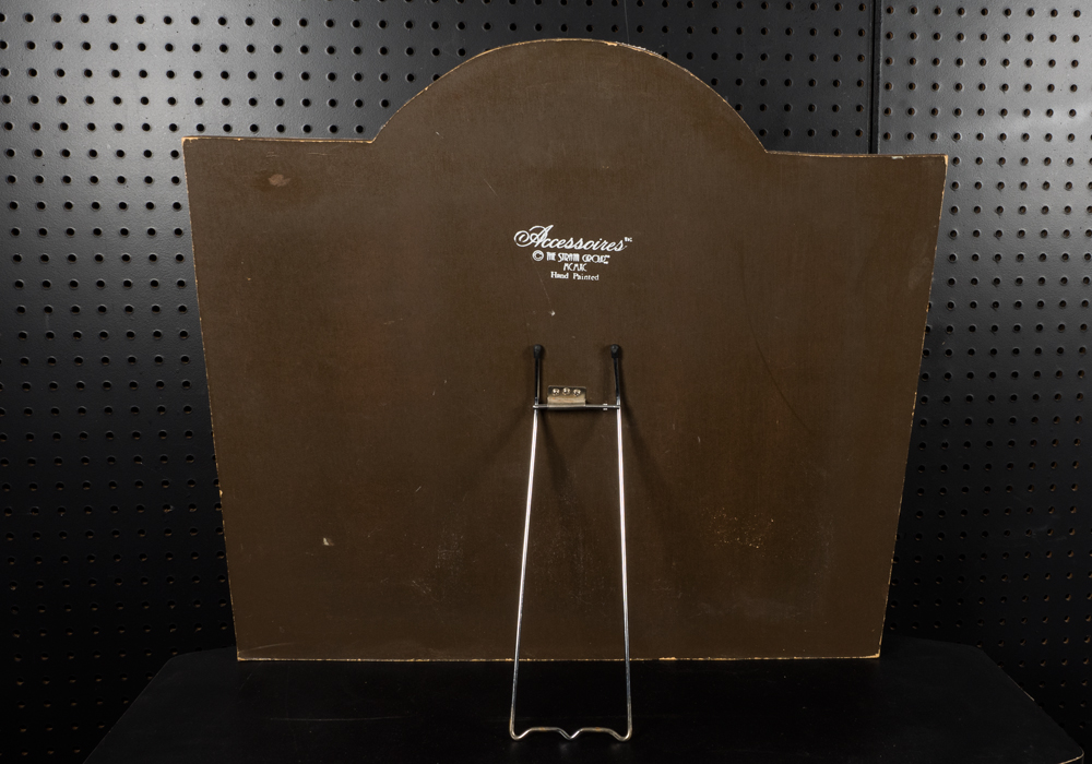 Oil Painting on Canvas Applied to Wood