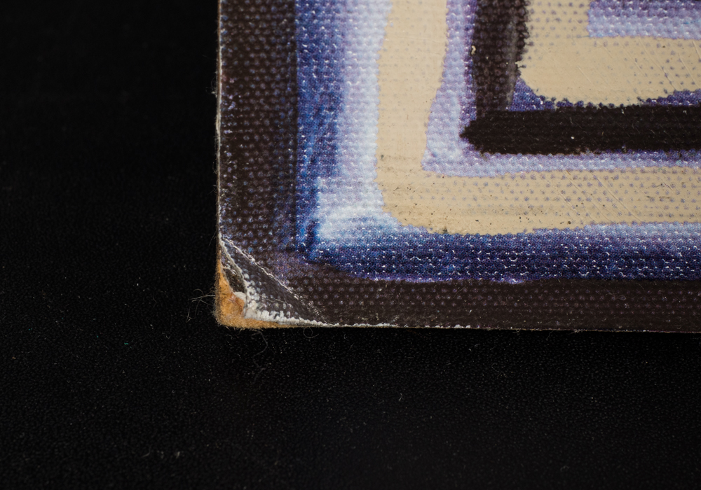 Oil Painting on Canvas Applied to Wood