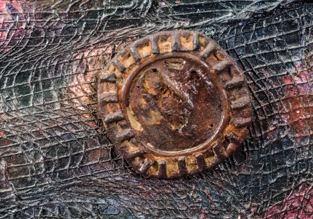 Signed Three-Dimensional Painting on Wood