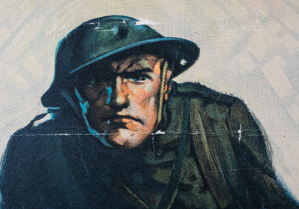 Walter Whitehead "Liberty Bonds" Poster on Board